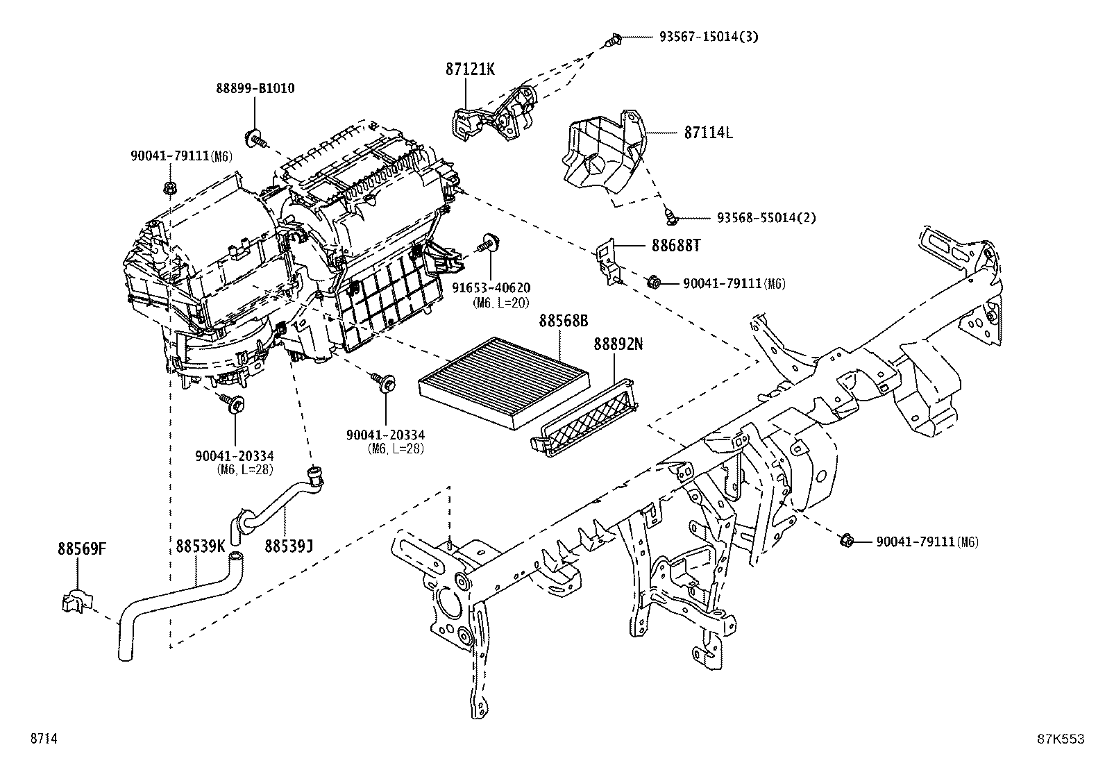 88539-B5060 HOSE, DRAIN COOLER product image