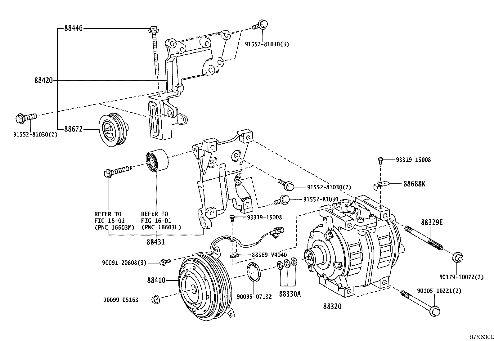 12502-78010 BRACKET, COMPRESSOR MOUNTING, NO.2 product image