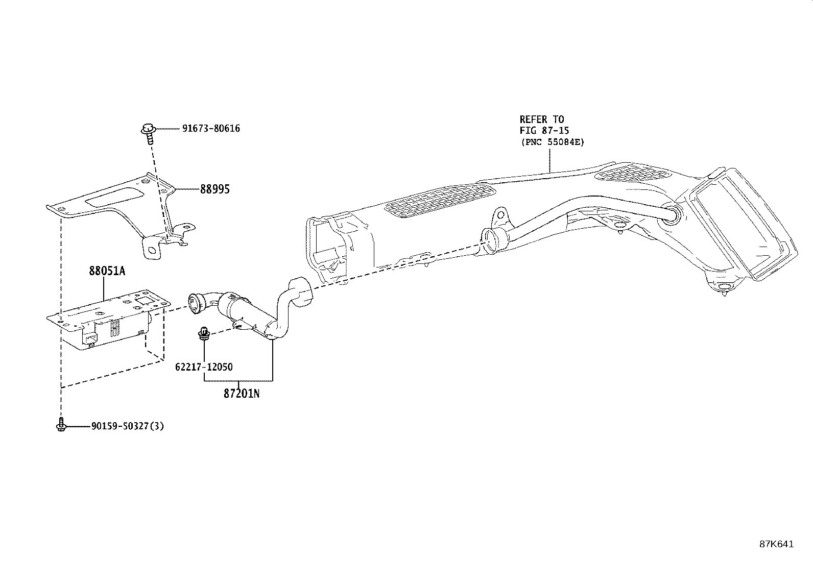 87201-V1030 DUCT SUB-ASSY, AIR product image