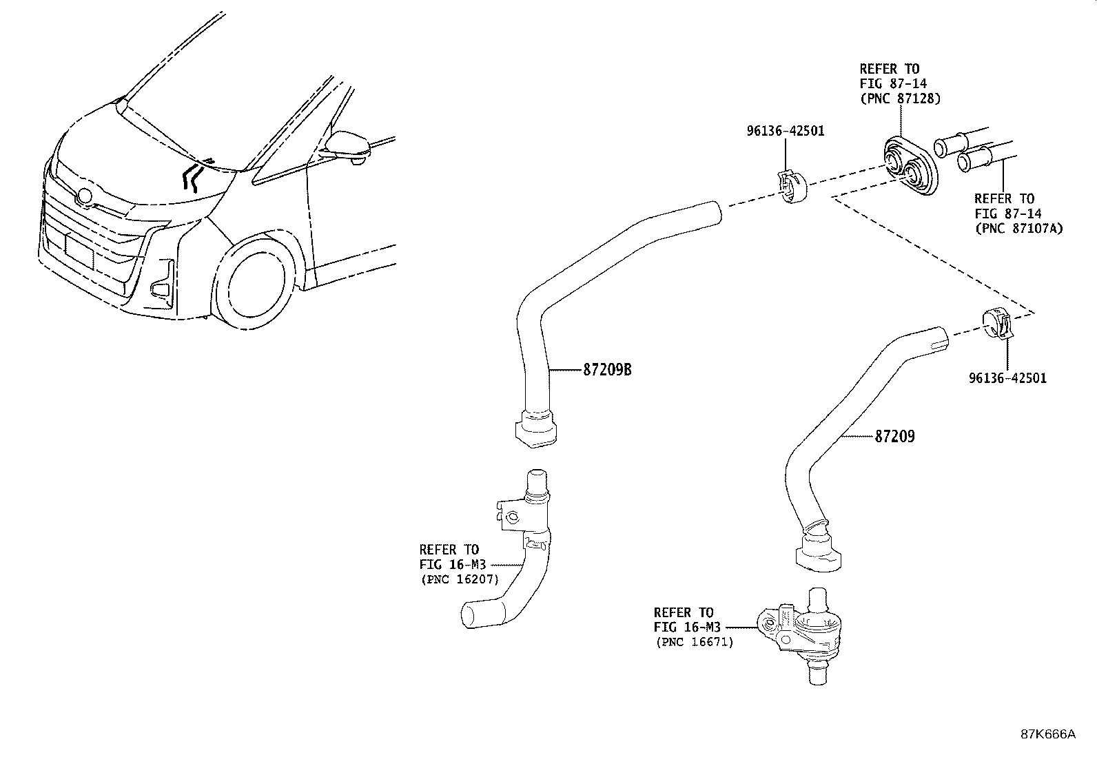 87245-V1010 HOSE, HEATER WATER, INLET product image