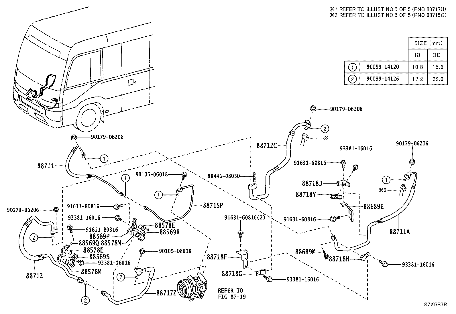 88450-36370 CONDENSER ASSY, W/RECEIVER product image