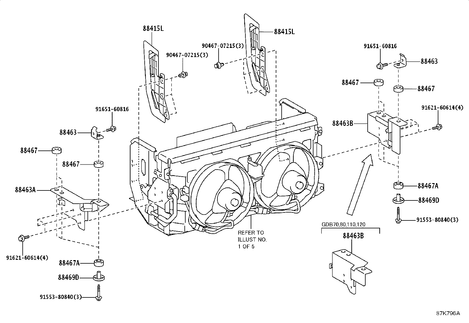 88450-36370 CONDENSER ASSY, W/RECEIVER product image