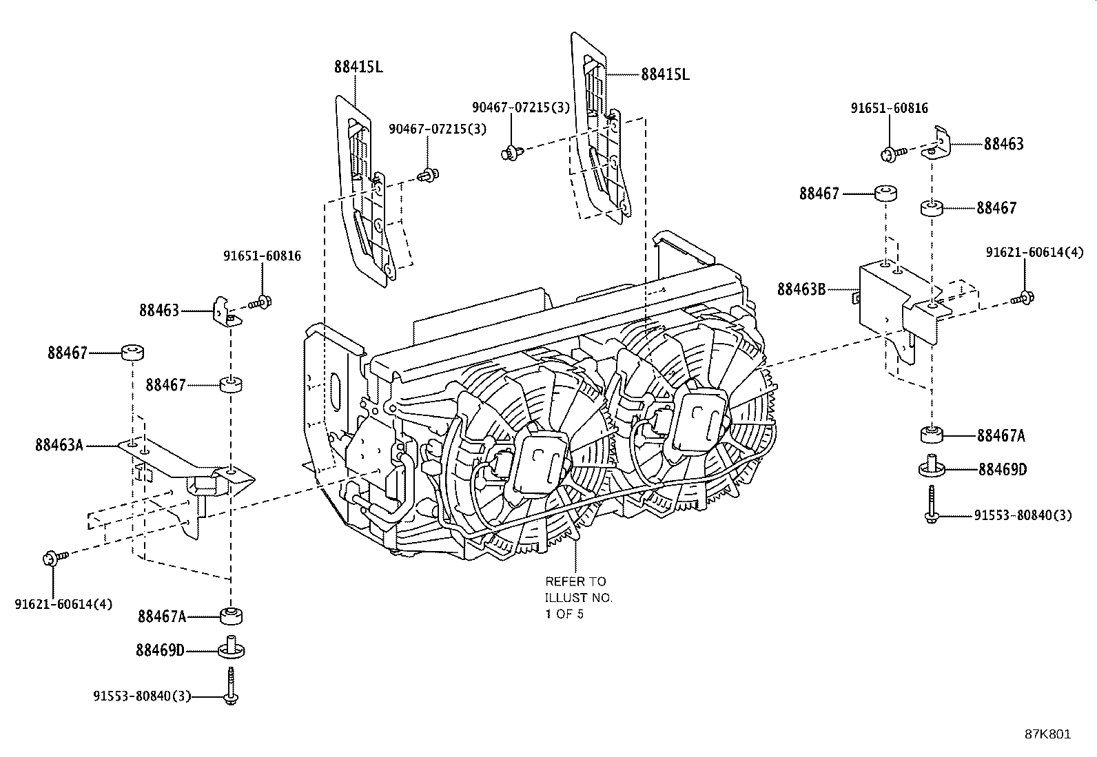 88454-36180 SHROUD, FAN product image