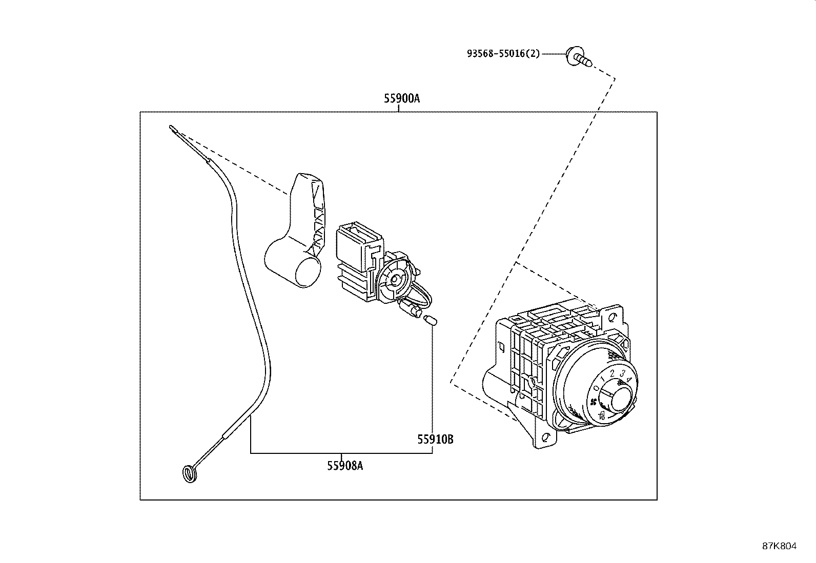 55844-F1010 DUCT, HEATER TO REGISTER, NO.2 product image