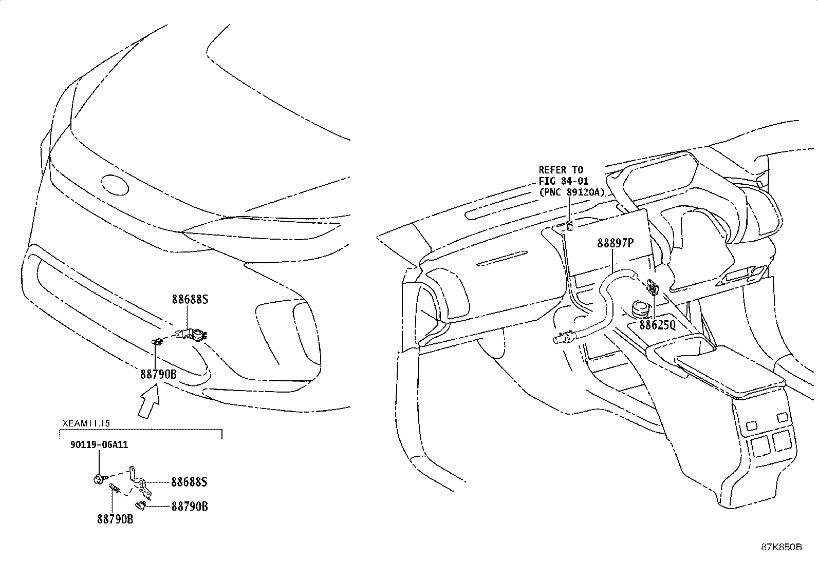 55844-42140 DUCT, HEATER TO REGISTER, NO.2 product image