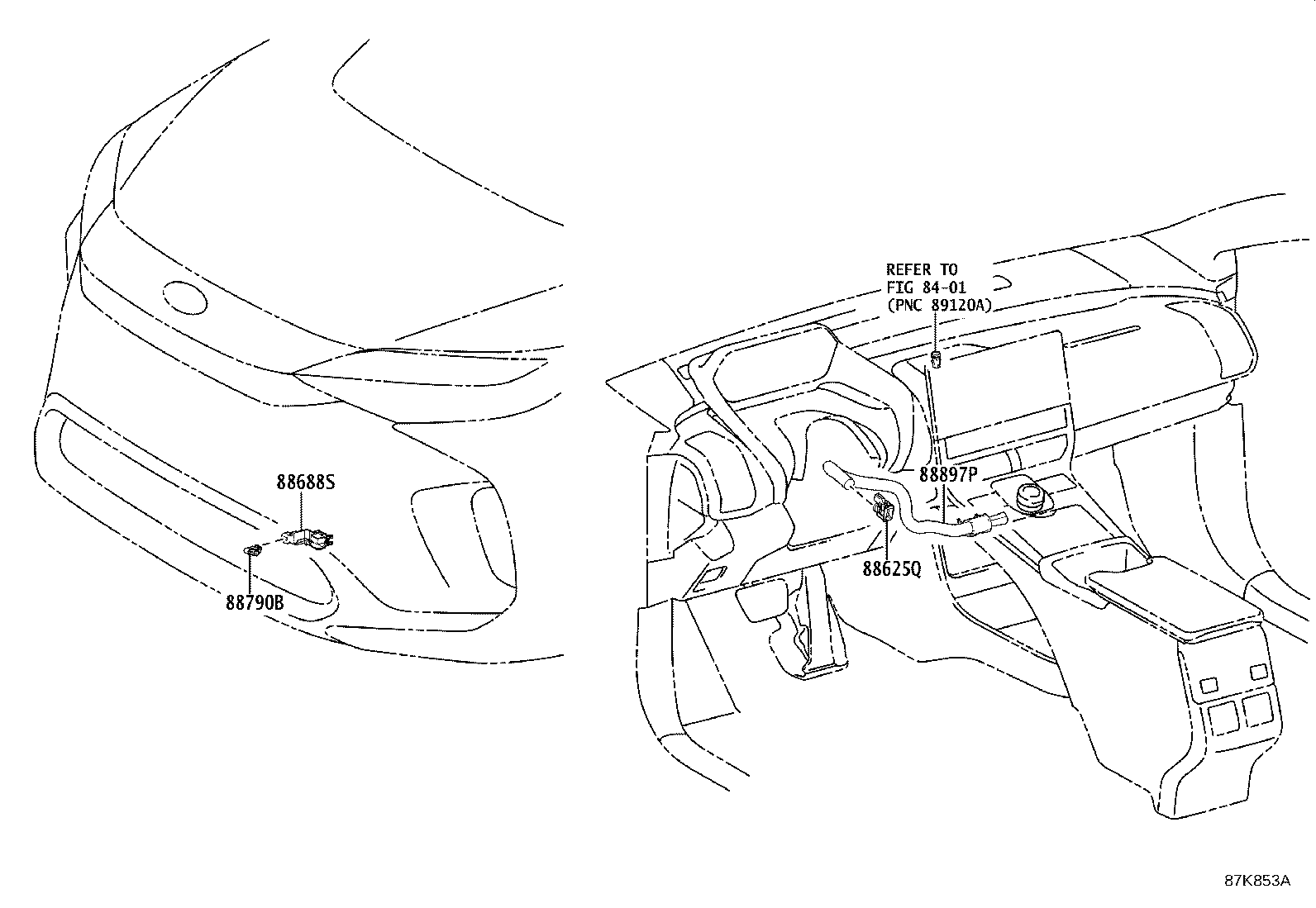 Toyota 55843-42120 DUCT, HEATER TO REGISTER, NO.1