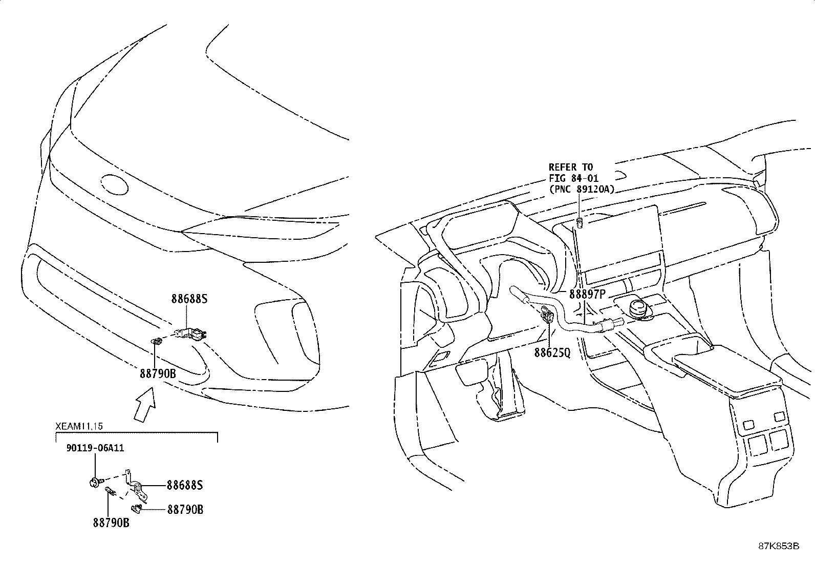 55844-42140 DUCT, HEATER TO REGISTER, NO.2 product image
