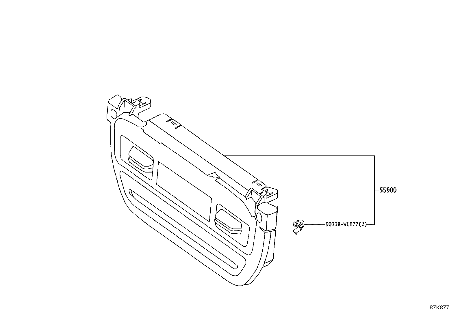 55950-WC005 NOZZLE ASSY, DEFROSTER product image