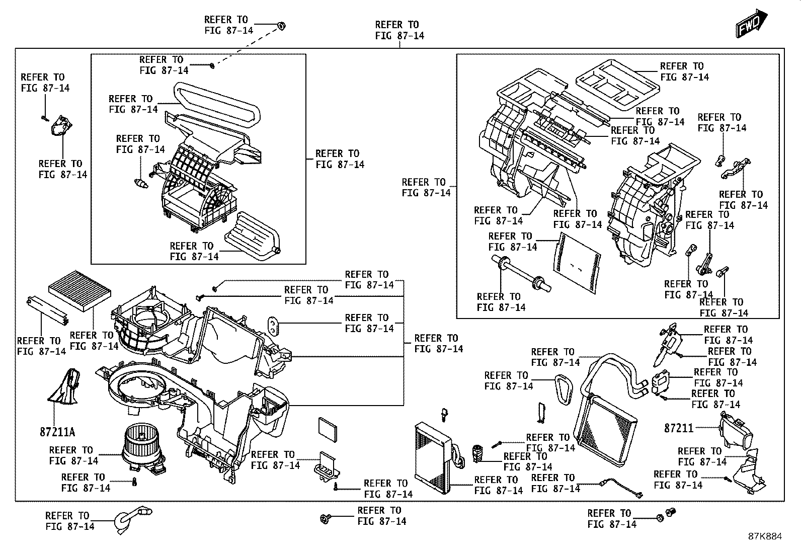 55870-WC025 DUCT SUB-ASSY, HEATER TO REGISTER, NO.2 product image