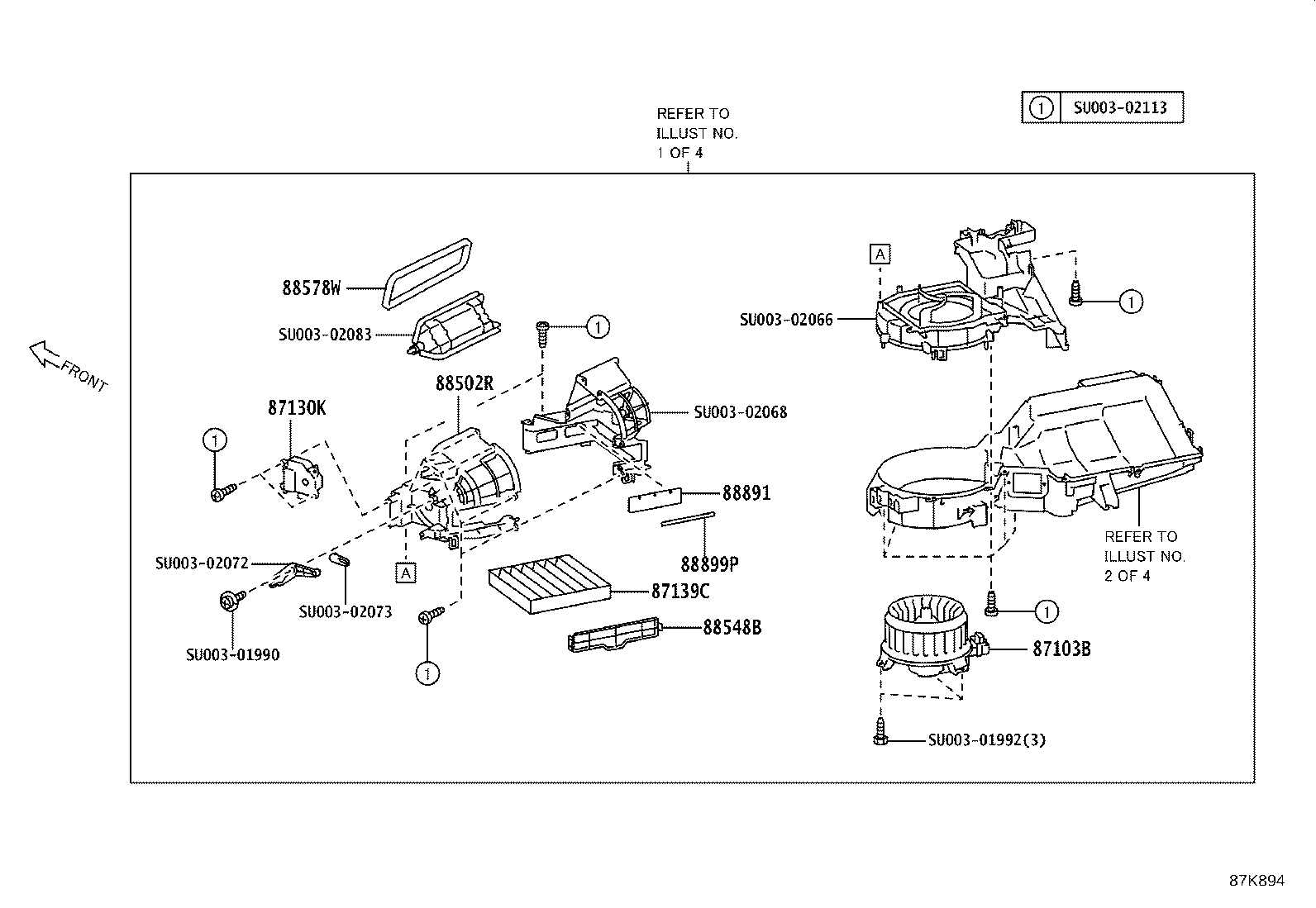 SU003-08910 UNIT ASSY, AIR CONDITIONER product image