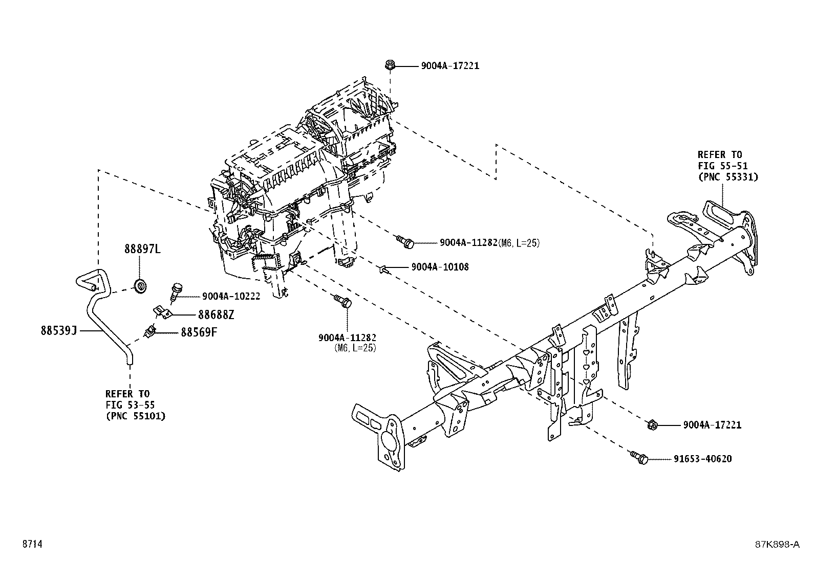 87010-BZ650 UNIT ASSY, AIR CONDITIONER product image