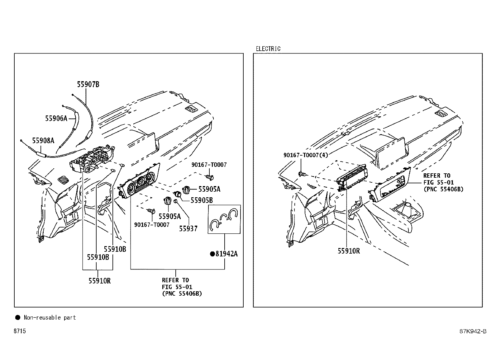 55962-BZ080 DUCT, SIDE DEFROSTER NOZZLE, NO.2 product image