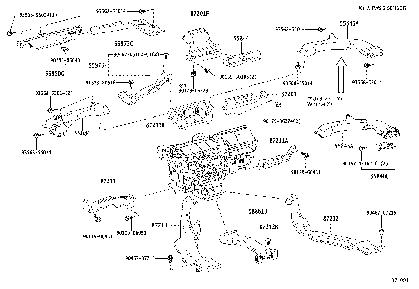 55840-30090 DUCT ASSY, HEATER TO REGISTER, NO.6 product image