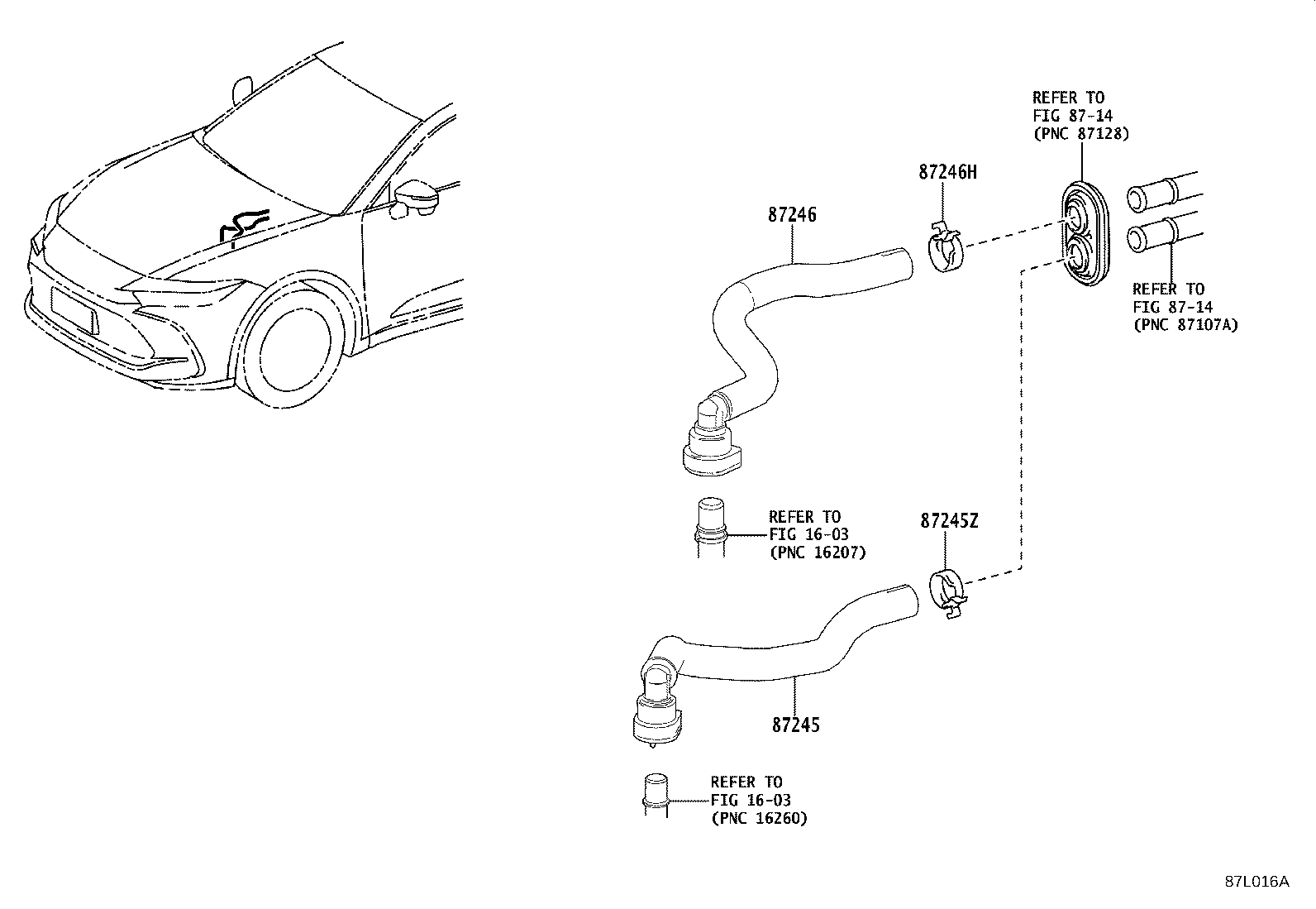Toyota 87121-48140 BRACKET, HEATER
