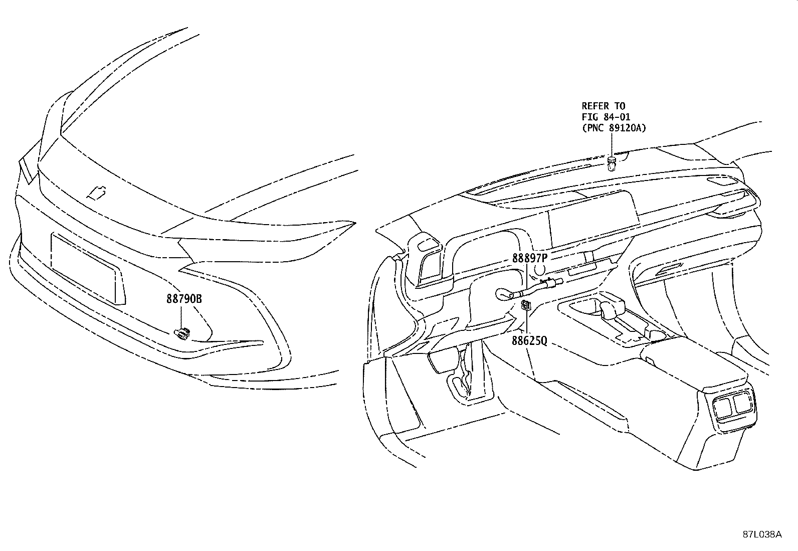 Toyota 55084-30110 DUCT SUB-ASSY, HEATER TO REGISTER, NO.1