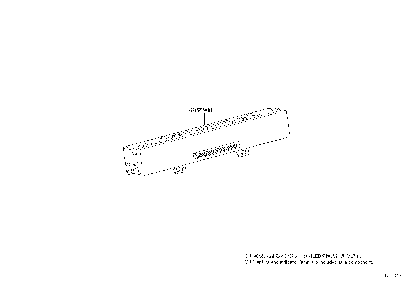 55836-0R010 DUCT, HEATER TO RESISTER, CENTER, NO.2 product image