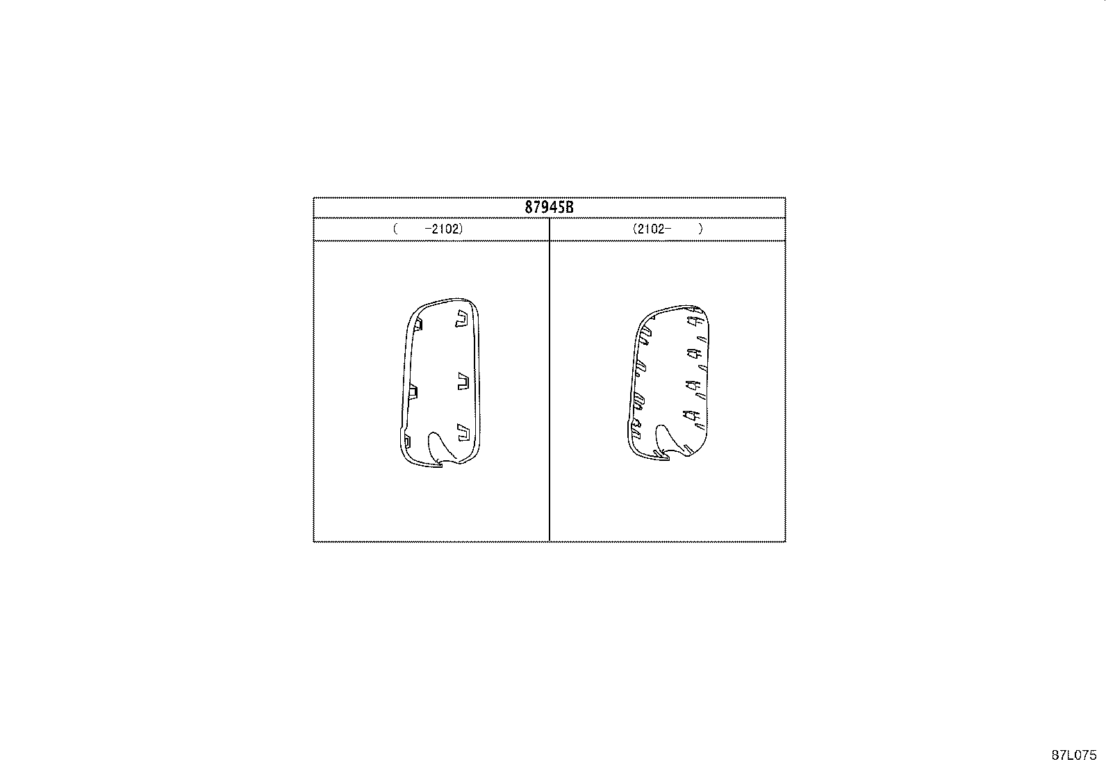 87093-37262 STAY SUB-ASSY, OUTER REAR VIEW MIRROR, RH product image