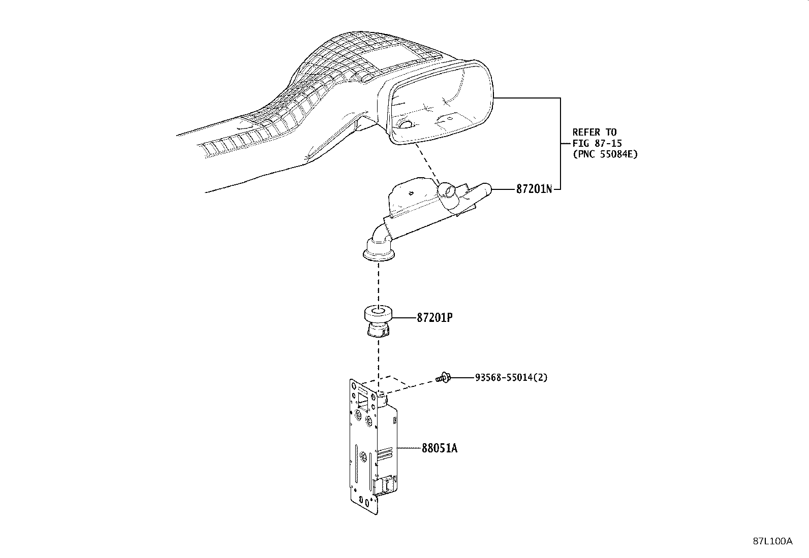 87201-52240 DUCT SUB-ASSY, AIR product image