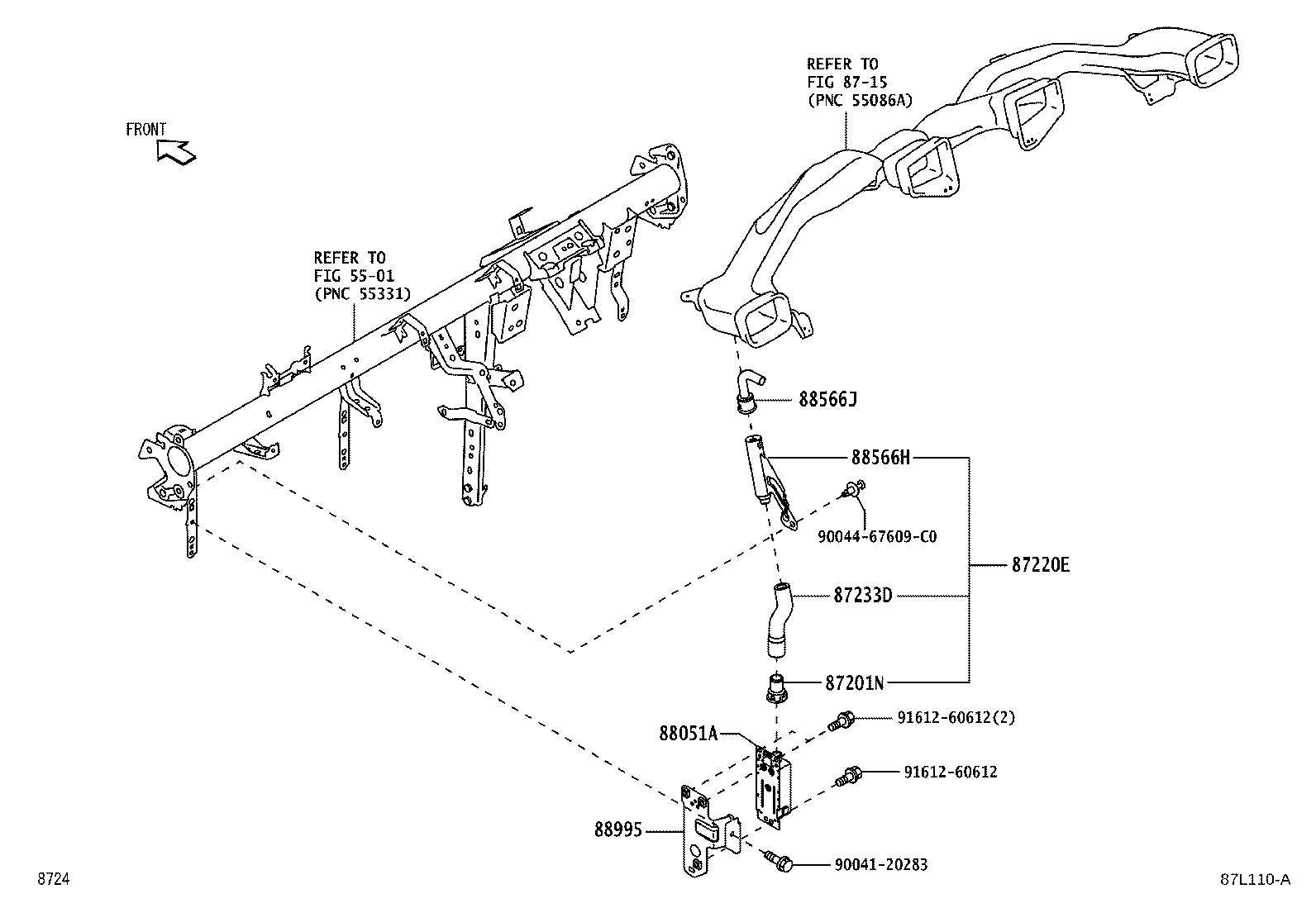 88688-B1100 BRACKET,ION GENERATOR, NO.1 product image