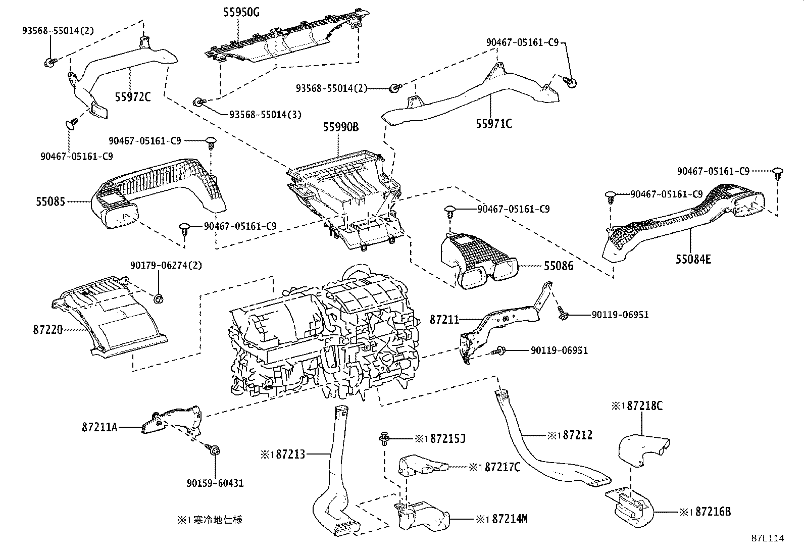 55900-52C90 CONTROL ASSY, AIR CONDITIONER product image