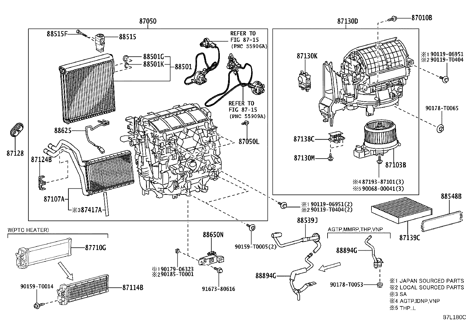 88515-0K660 VALVE, REAR COOLING UNIT EXPANSION product image