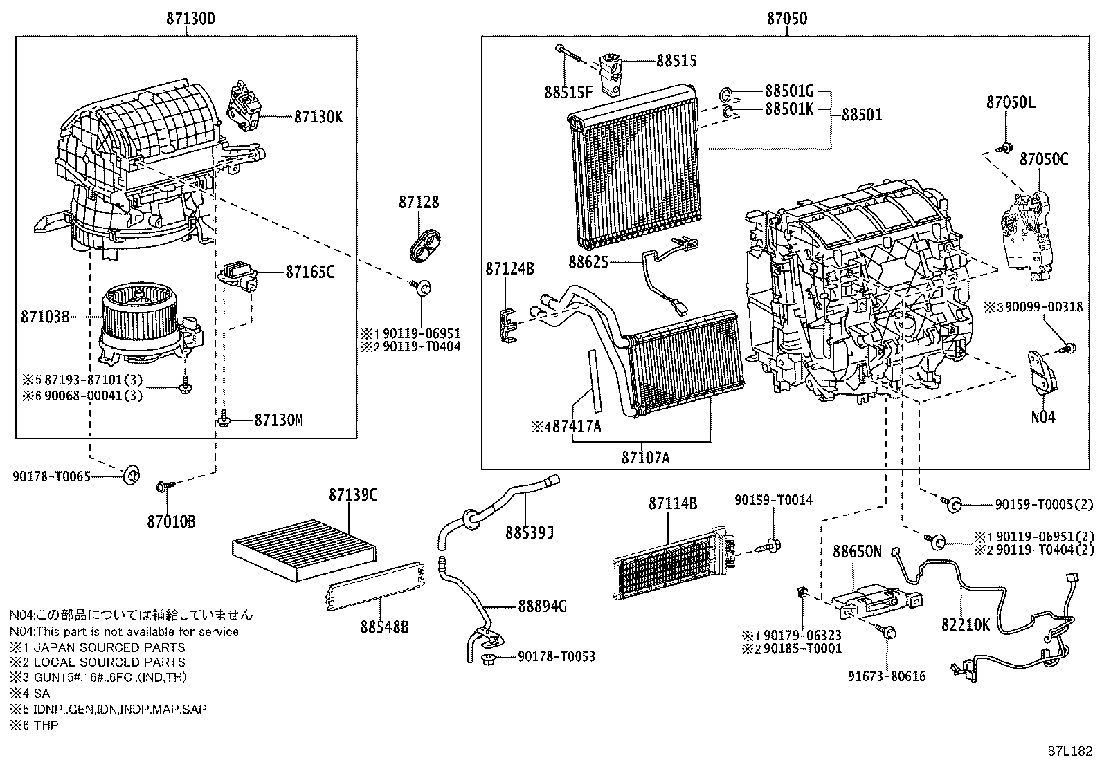 88515-0K660 VALVE, REAR COOLING UNIT EXPANSION product image