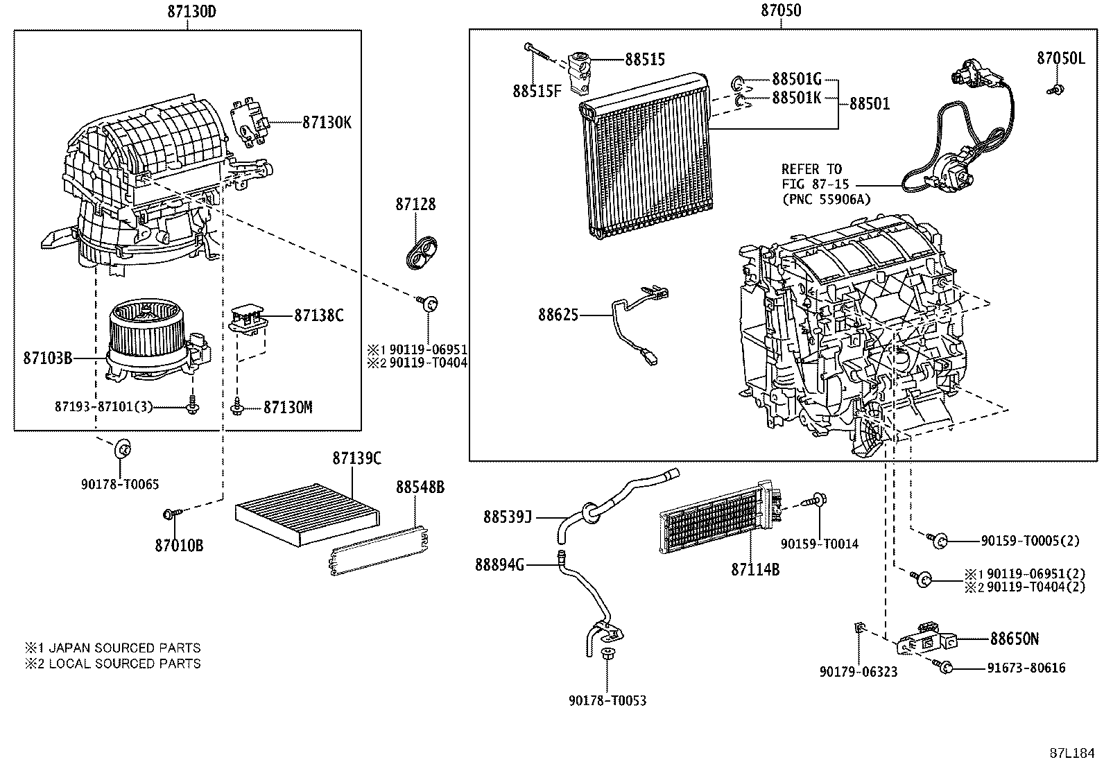 88515-0K660 VALVE, REAR COOLING UNIT EXPANSION product image