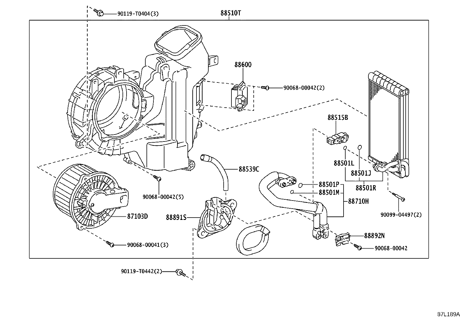 88650-0K850 AMPLIFIER ASSY, AIR CONDITIONER product image