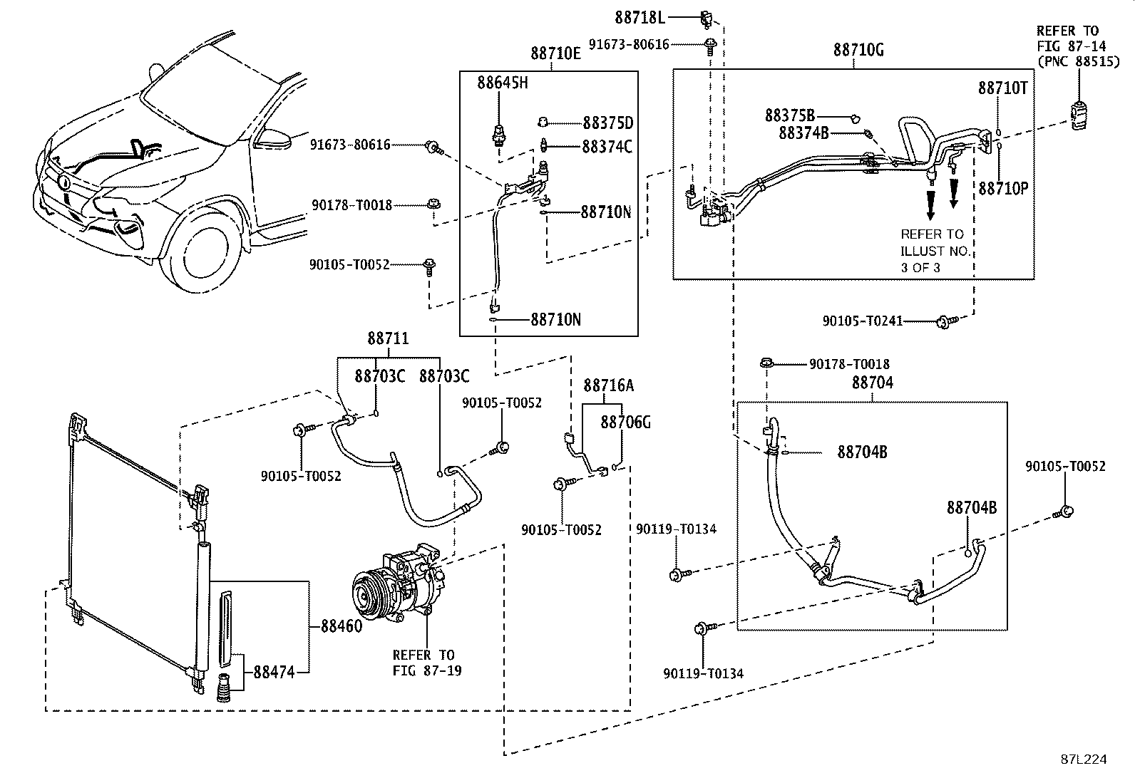 88718-0KZ50 CLAMP(FOR COOLER REFRIGERANT PIPE), NO.5 product image