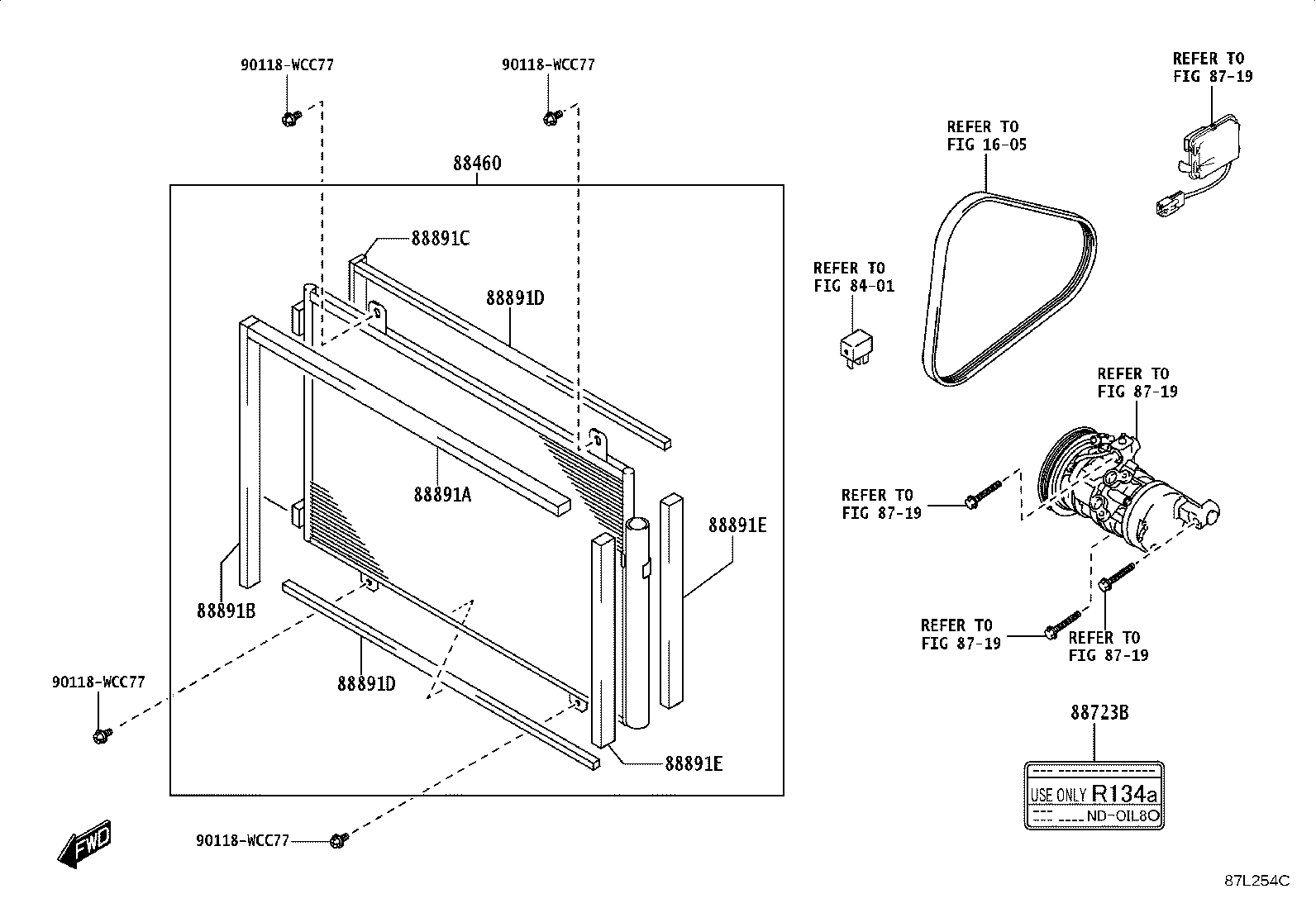88460-WC012 CONDENSER ASSY, COOLER product image
