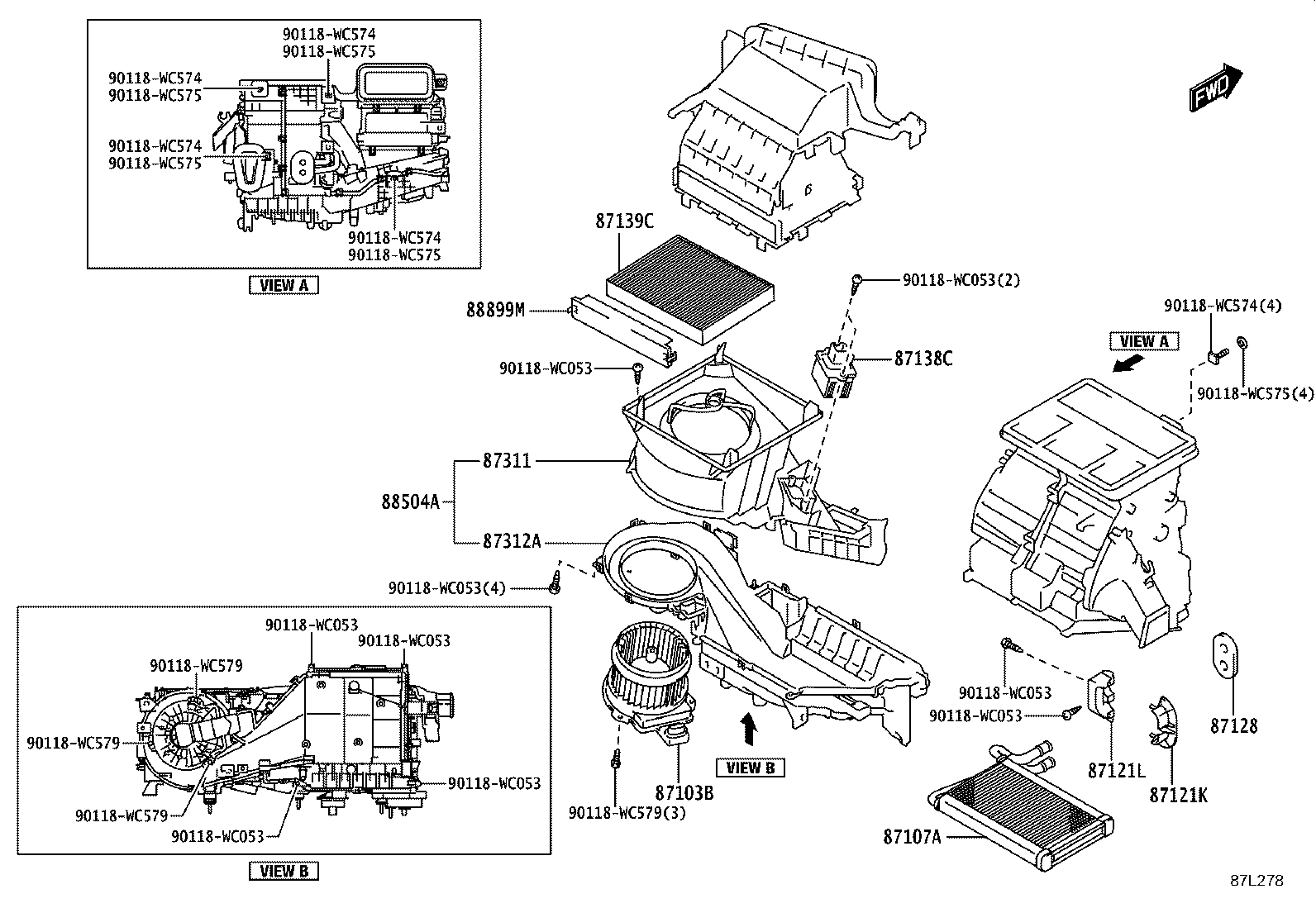 88515-WC005 VALVE, COOLER EXPANSION product image