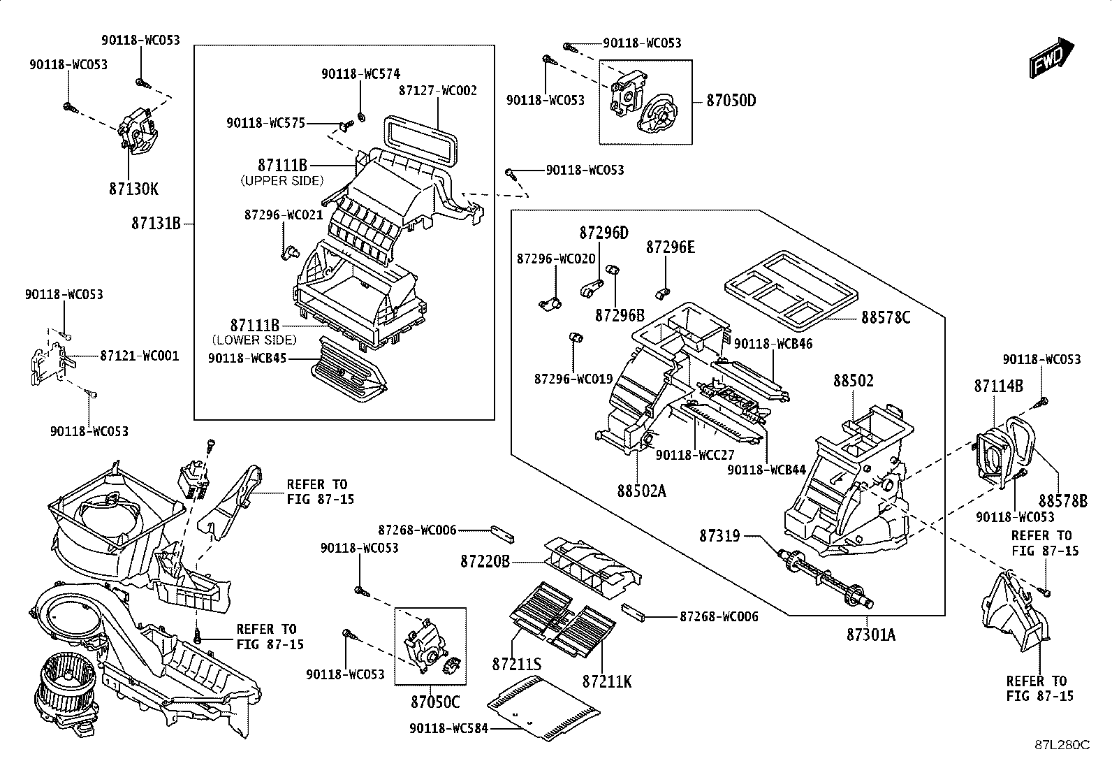87103-WC037 CASE, HEATER product image