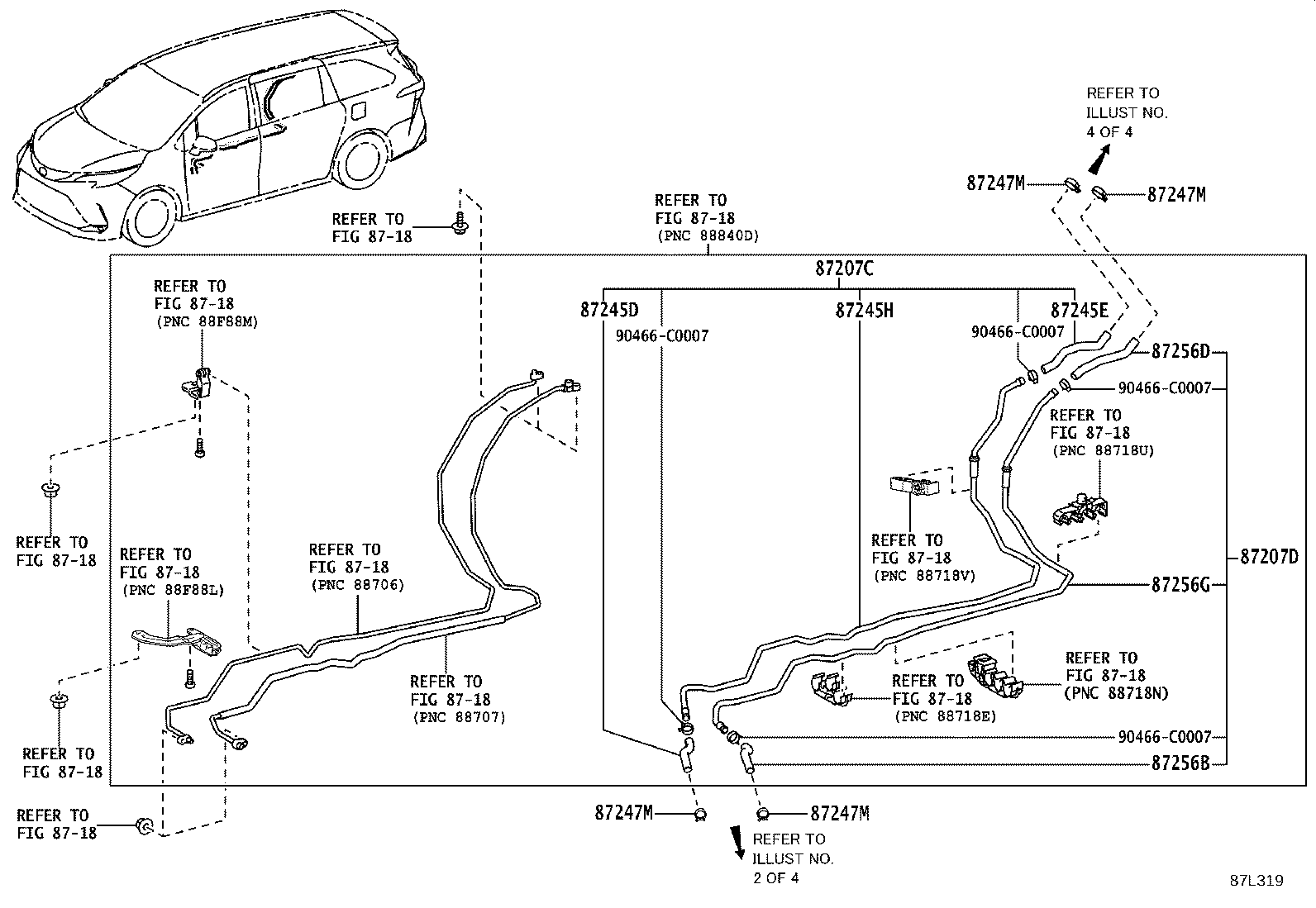 87207-08100 PIPE & HOSE SUB-ASSY, WATER A product image