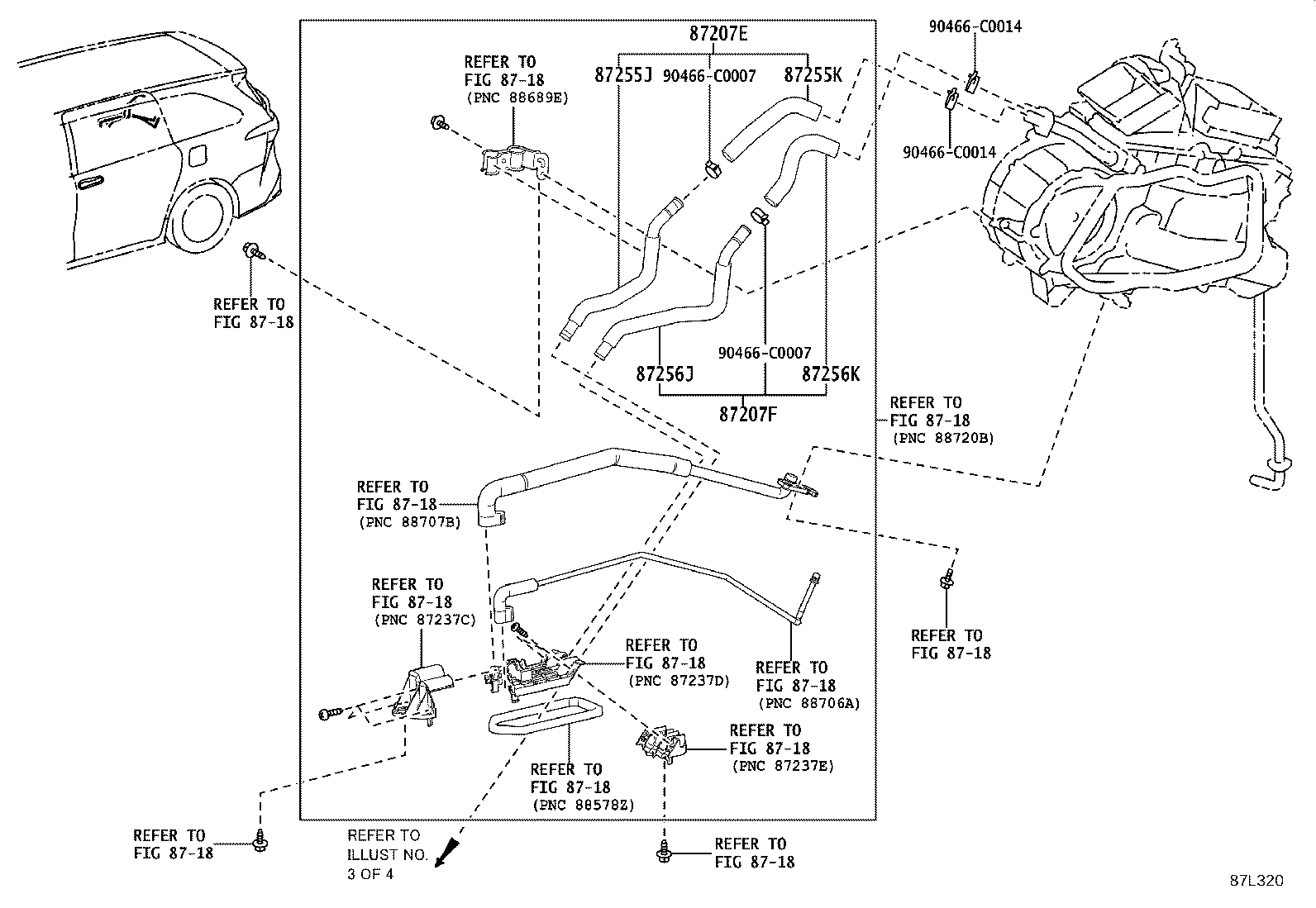 87207-08100 PIPE & HOSE SUB-ASSY, WATER A product image