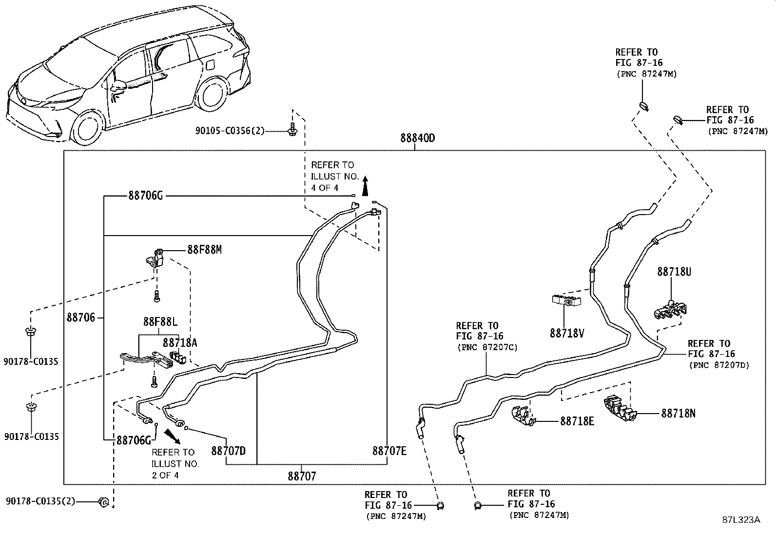 87237-08040 COVER, HEATER PIPING product image
