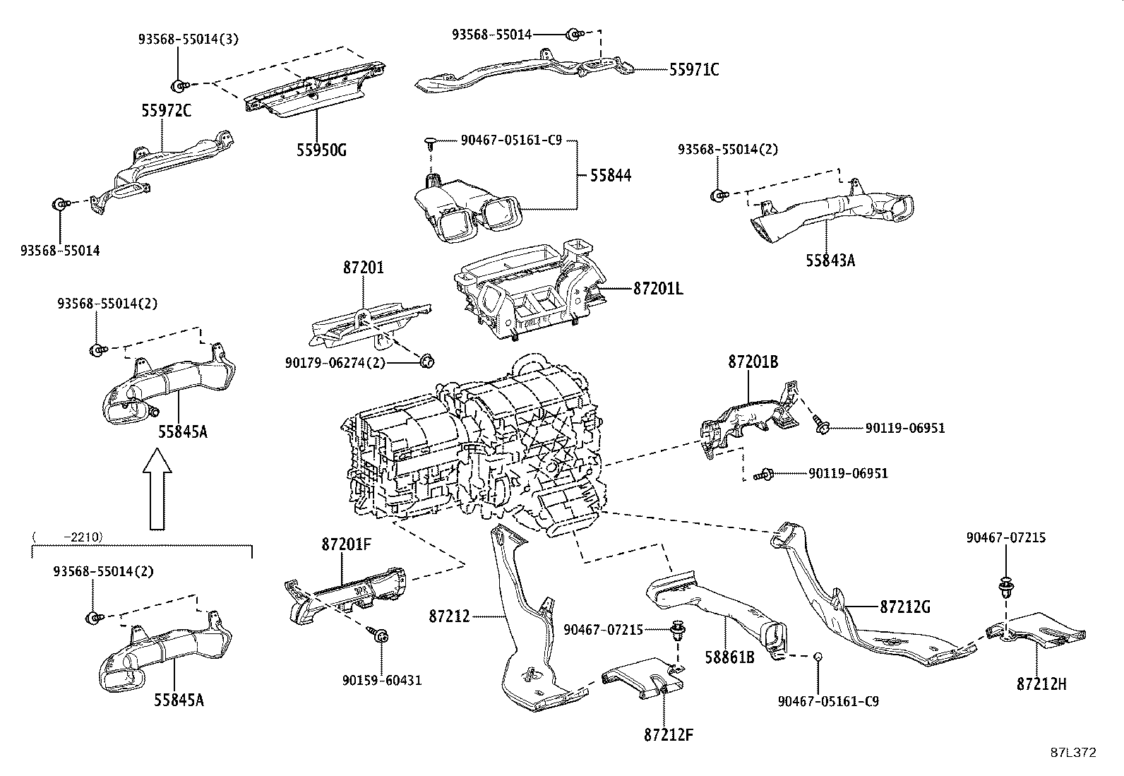 55900-42650 CONTROL ASSY, AIR CONDITIONER product image
