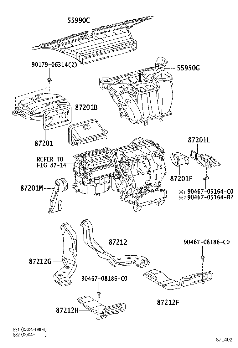 55902-58140 PANEL SUB-ASSY, AIR CONDITIONER product image