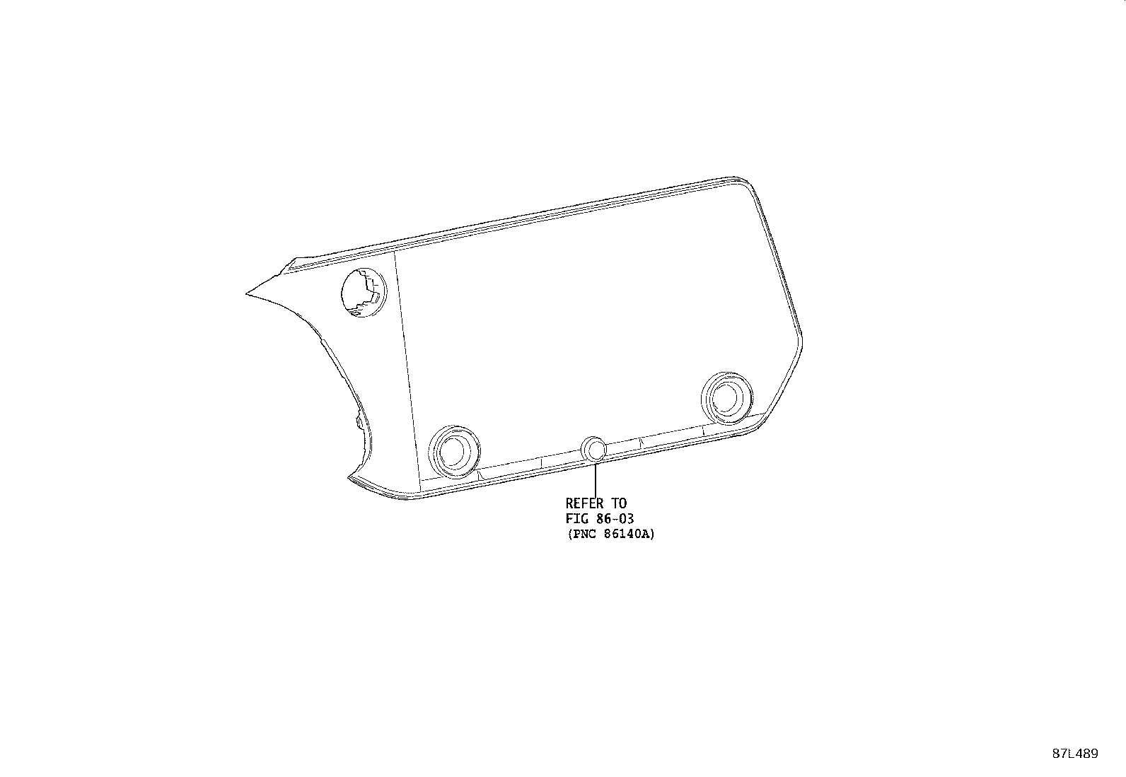 58861-0E080 DUCT, CONSOLE BOX, NO.1 product image