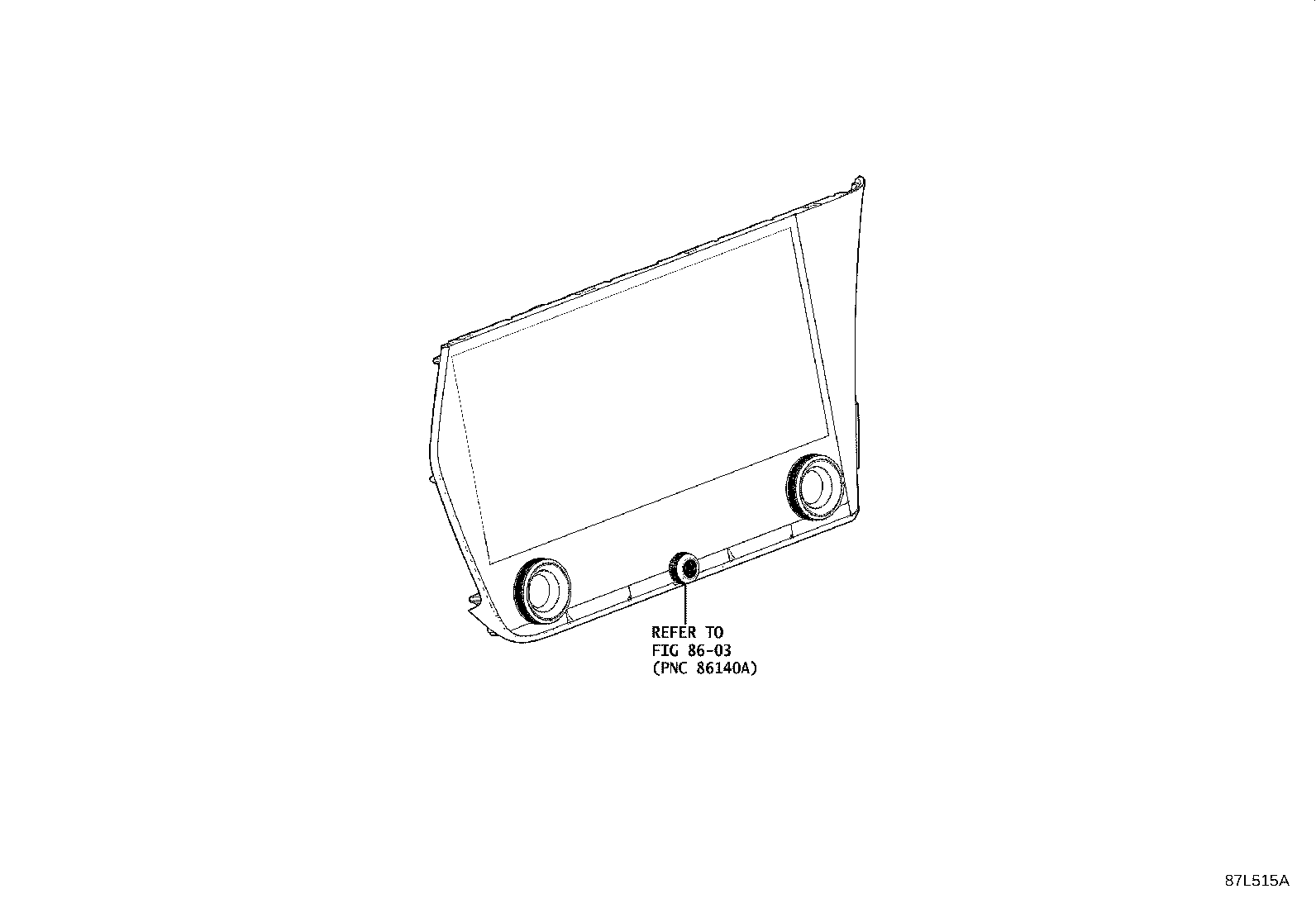 55844-46040 DUCT, HEATER TO REGISTER, NO.2 product image