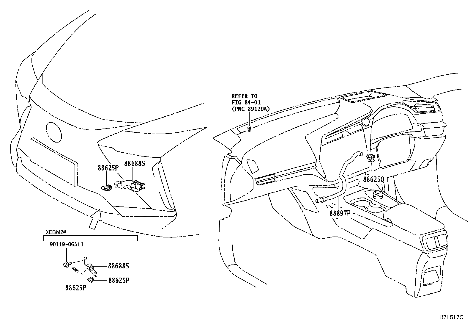 55844-46040 DUCT, HEATER TO REGISTER, NO.2 product image