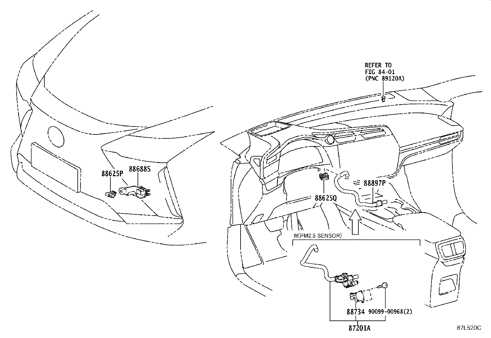 55844-46040 DUCT, HEATER TO REGISTER, NO.2 product image