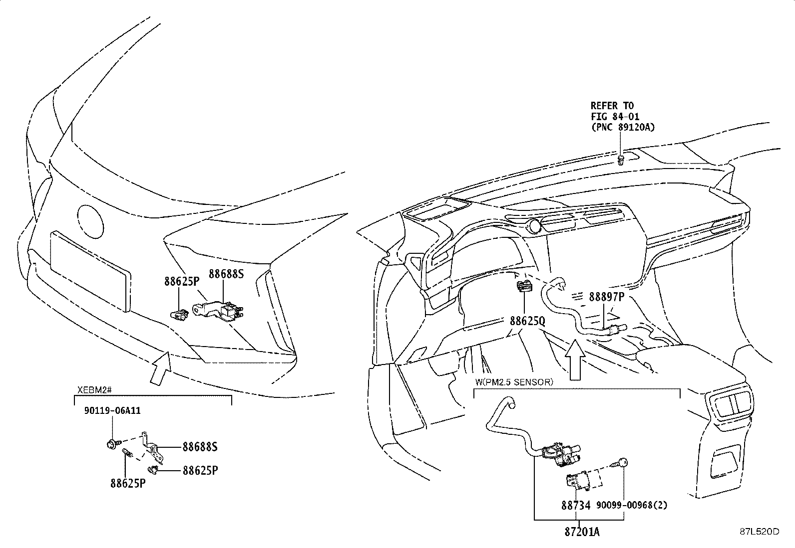 55844-46040 DUCT, HEATER TO REGISTER, NO.2 product image