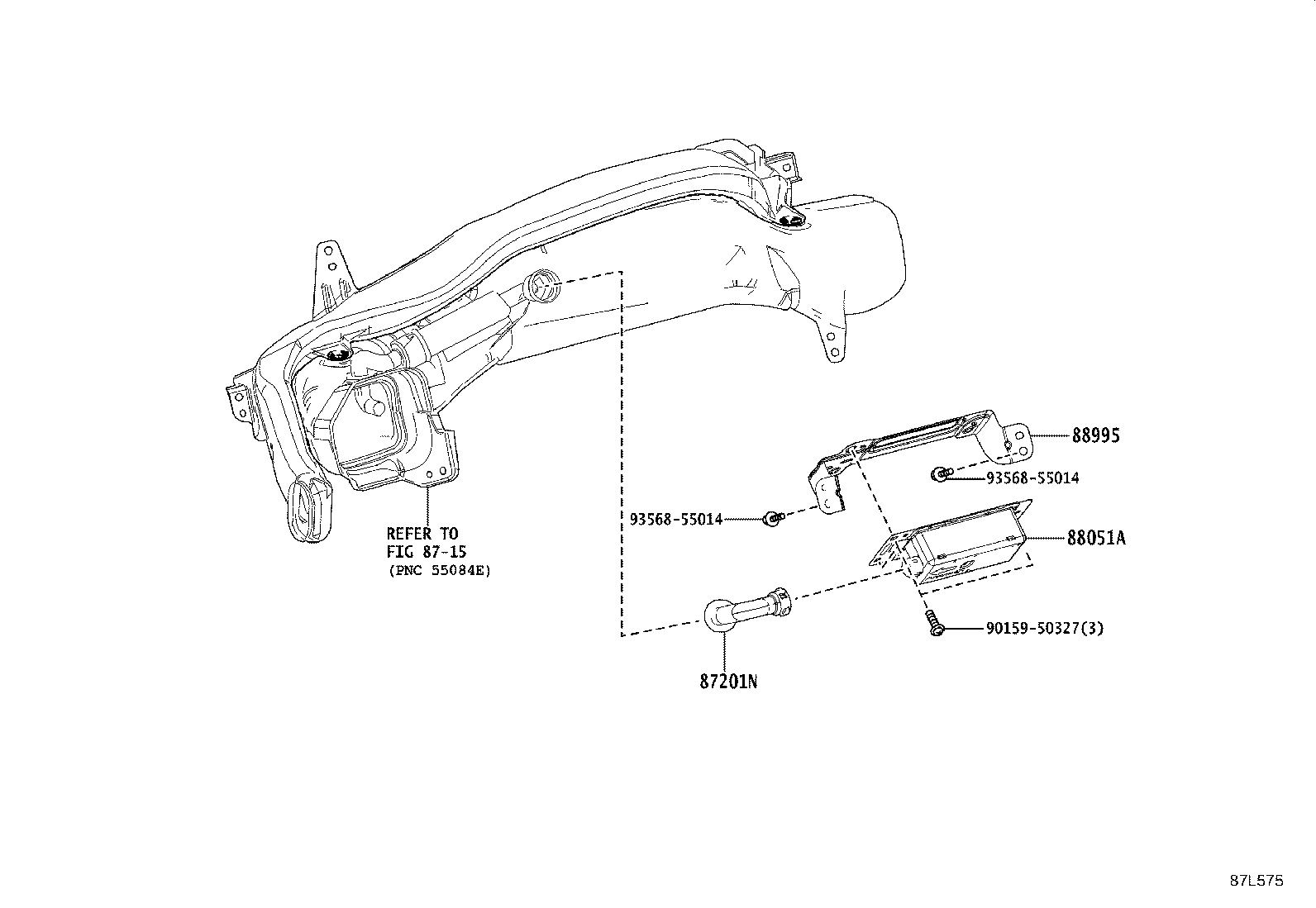 87201-48390 DUCT SUB-ASSY, AIR product image