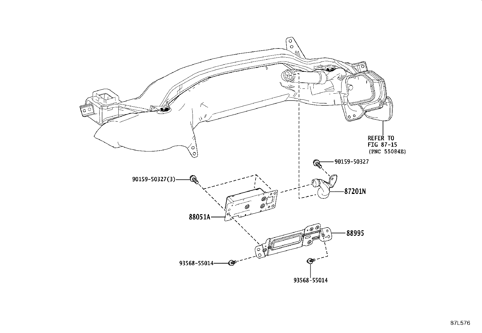 87201-48390 DUCT SUB-ASSY, AIR product image