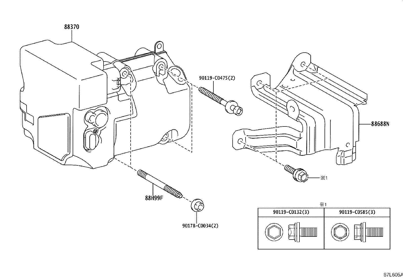 88370-03020 COMPRESSOR ASSY, W/MOTOR product image