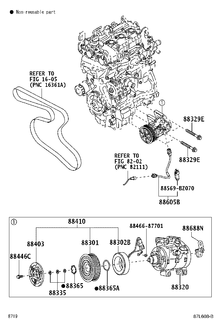 88412-BZ220 ROTOR SUB-ASSY, MAGNET CLUTCH product image
