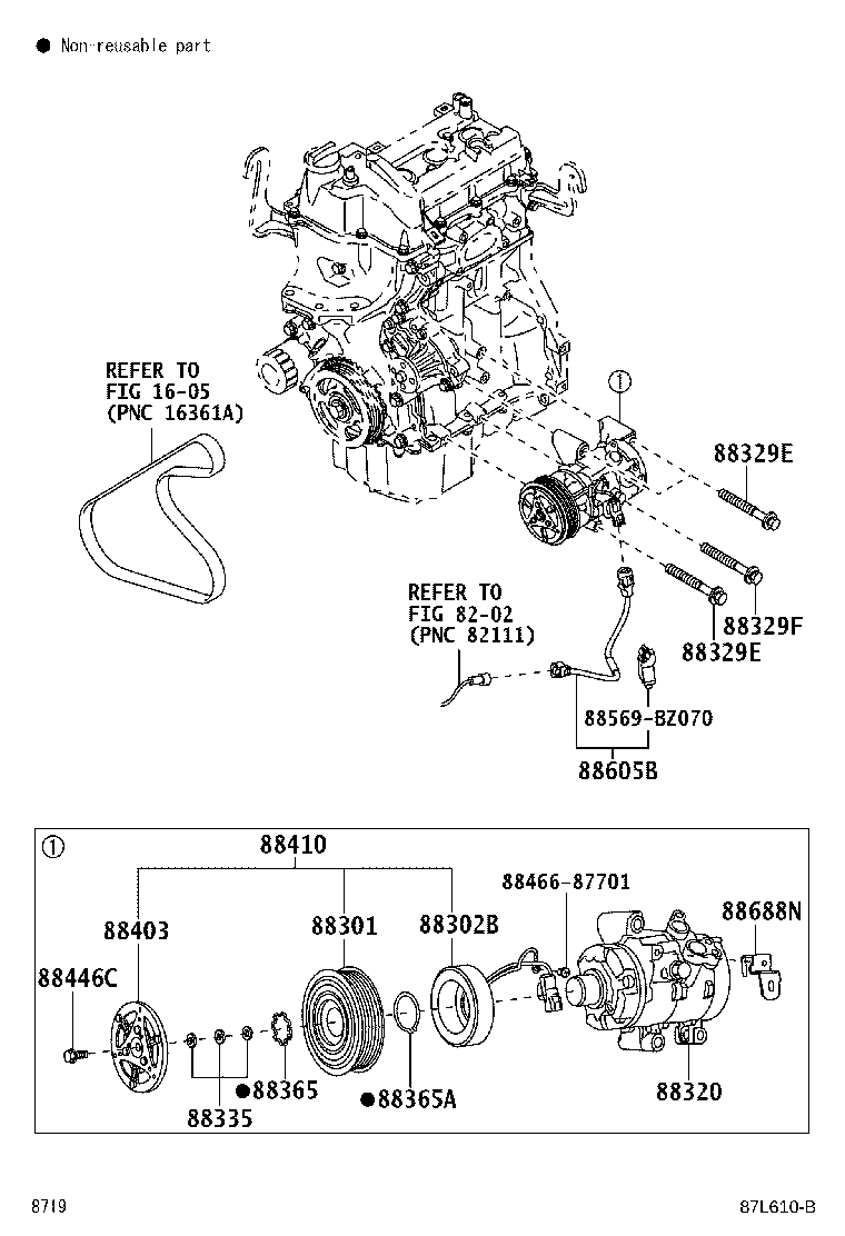88412-BZ220 ROTOR SUB-ASSY, MAGNET CLUTCH product image