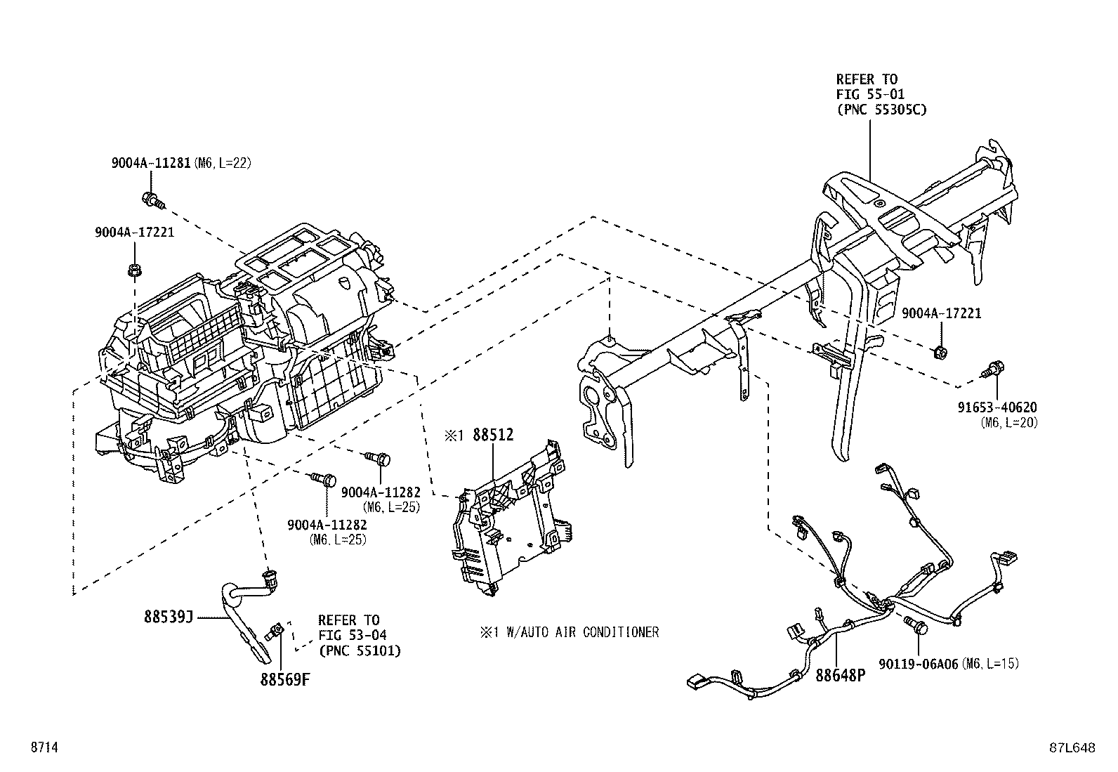 87010-BZ710 UNIT ASSY, AIR CONDITIONER product image