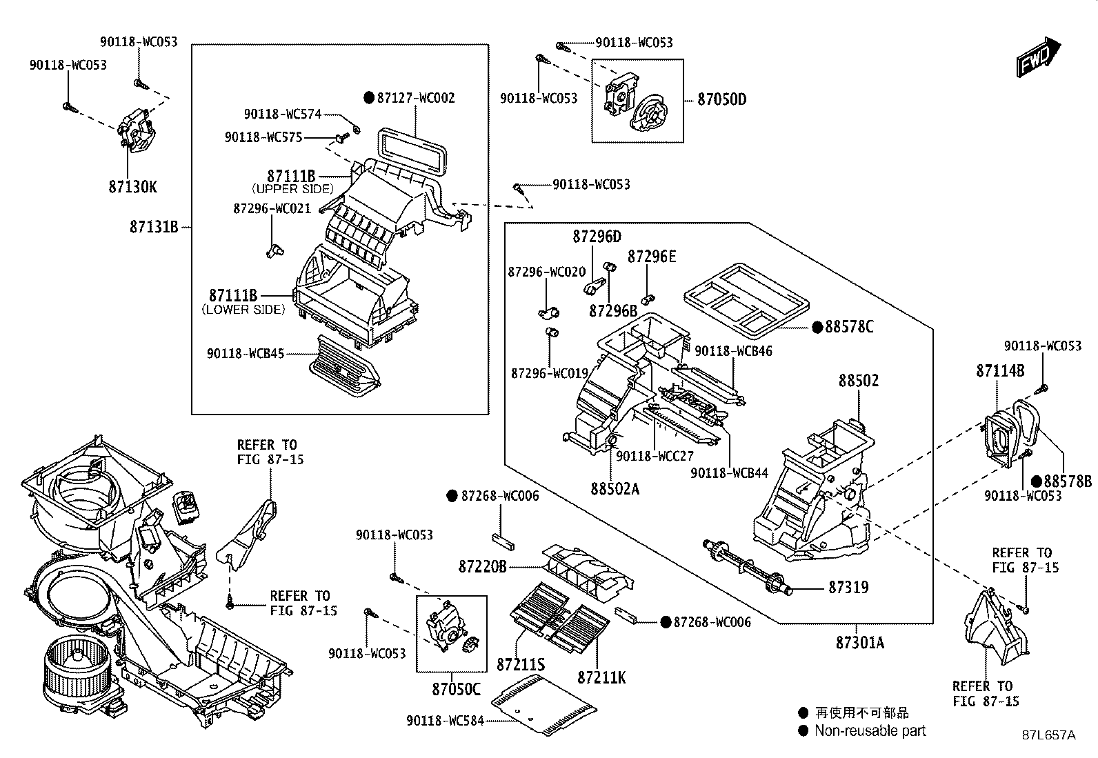 87103-WC026 MOTOR SUB-ASSY, BLOWER W/FAN product image