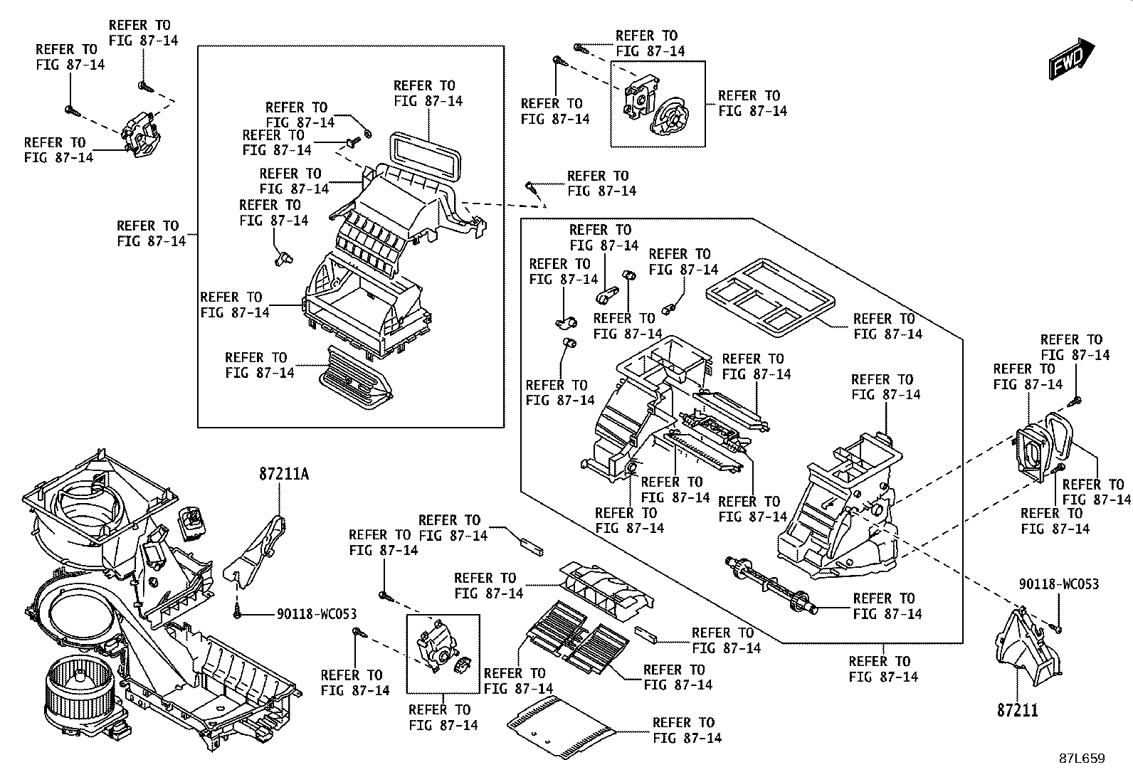 55870-WC013 DUCT SUB-ASSY, HEATER TO REGISTER, NO.2 product image